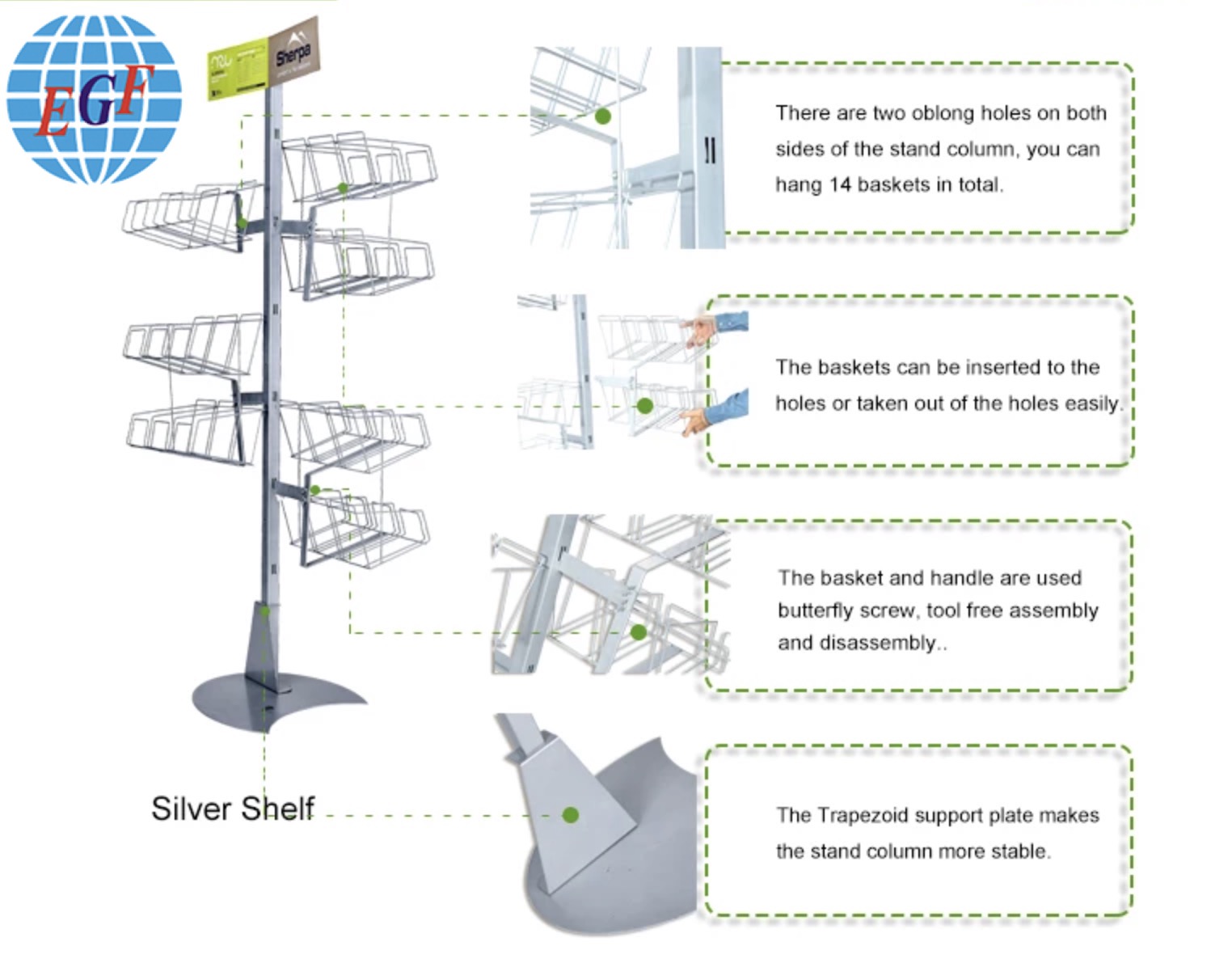 High Quality Retail Floor Display Stand Customized Snacks/Toys/Books/Dolls/Headphones Display Rack