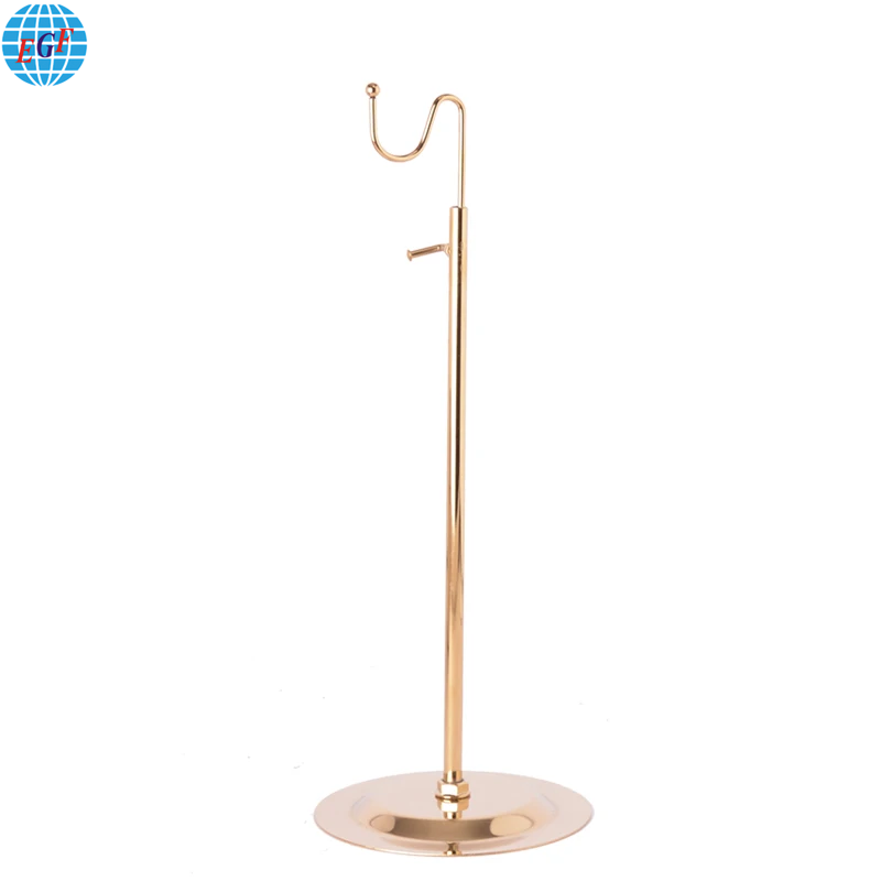 8 High-grade Stainless Steel Gold Metal Handbag Holders, Suitable for Store Display, Customization Available.