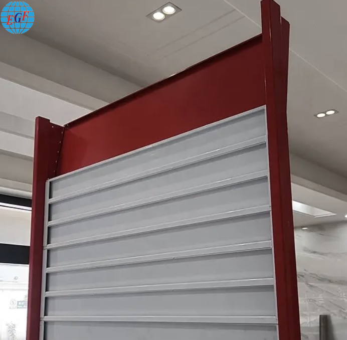 Custom Single-Sided Heavy Duty Slatwall Store Display for Supermarket Brand