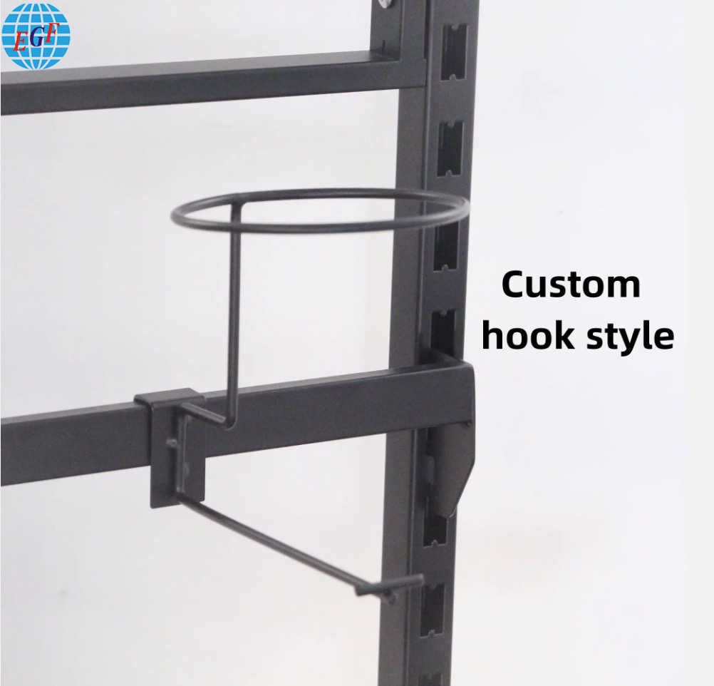 Sturdy Durable Store Retail Winter Beanie Cowboy Hats Cap Golf Hats Metal Hook Display Rack Stand