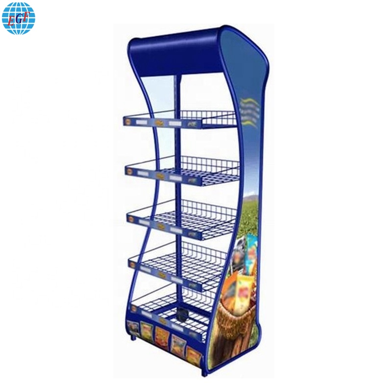 5 Shelves Retail Display Rack For Gallon Water Bottle Display Stand2