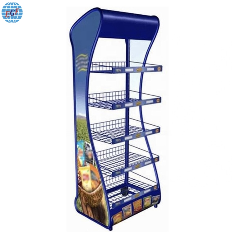 5 Shelves Retail Display Rack For Gallon Water Bottle Display Stand6