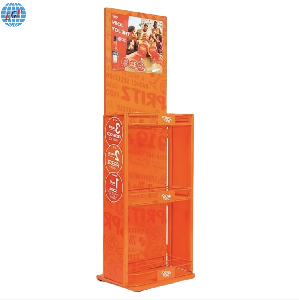 Custom Three-Tier Point Of Sale Wine Stand Display Racks 2