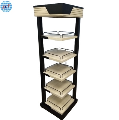 Starbucks Customized Five-Tier Metal and Wood Display Rack1