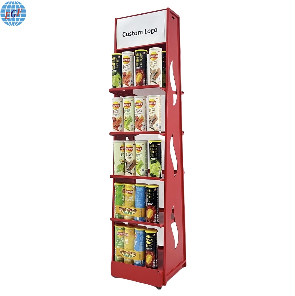 Sturdy five-tier chocolate product display rack2