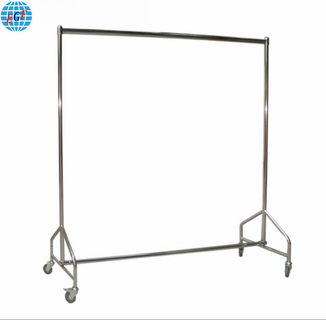 Heavy Duty Clothing Rails with Adjustable Height Chrome or Powder Coating Finish