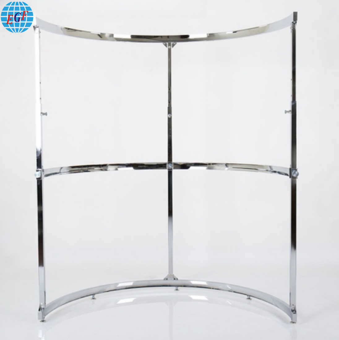 Premium Metal Half Round Display Stand Stylish and Functional Merchandise Presentation