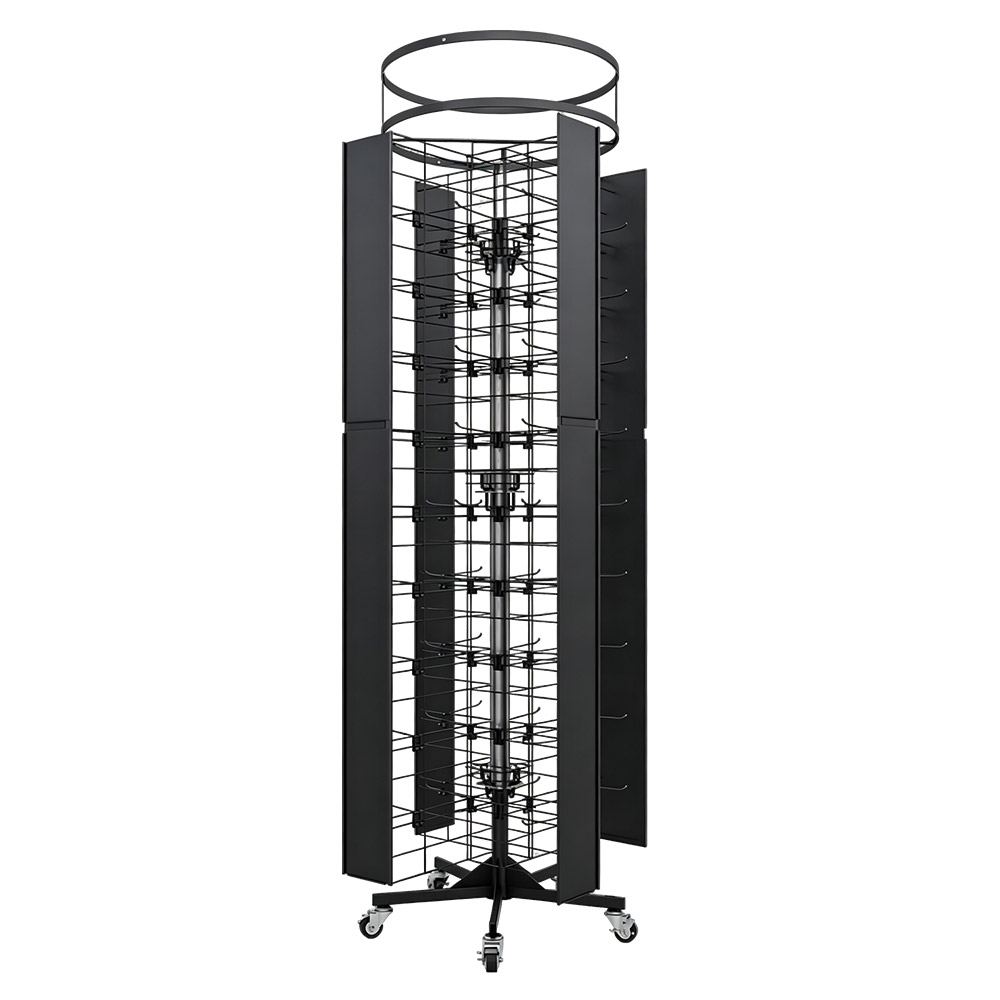 Custom 360 Degree Rotating KD Detachable Metal Hook Display Stand ...