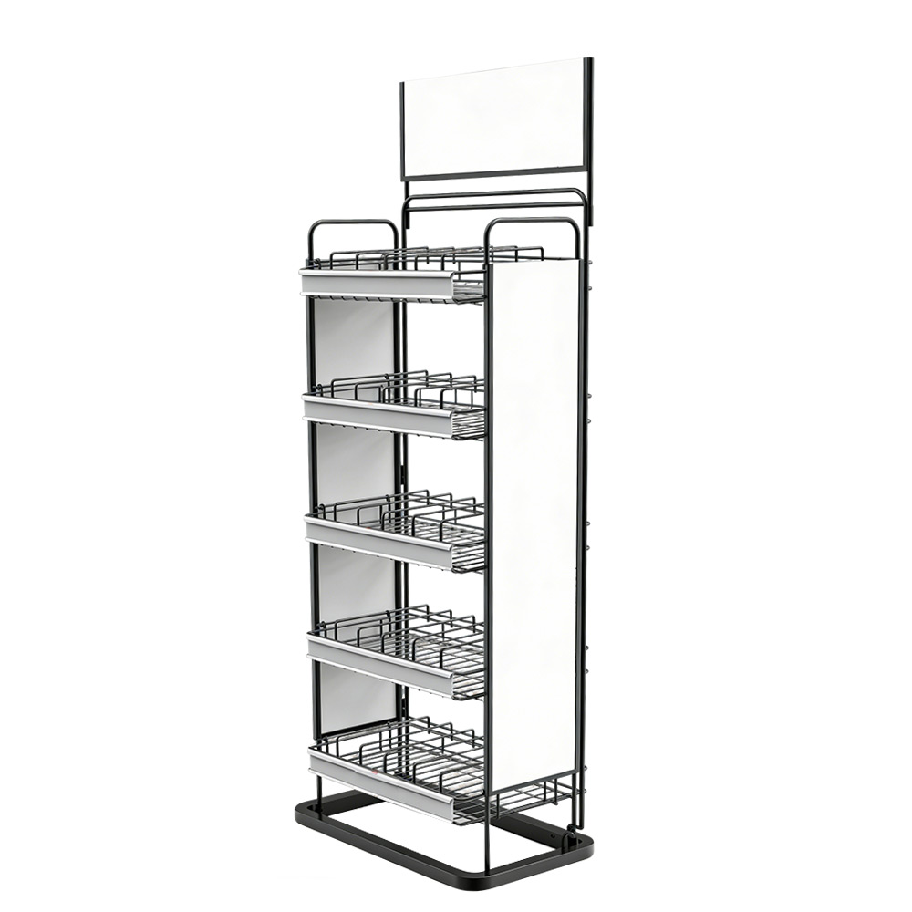 Racking Commodity Custom Commercial Metal Display Rack Vertical Wire Basket Commodity ...