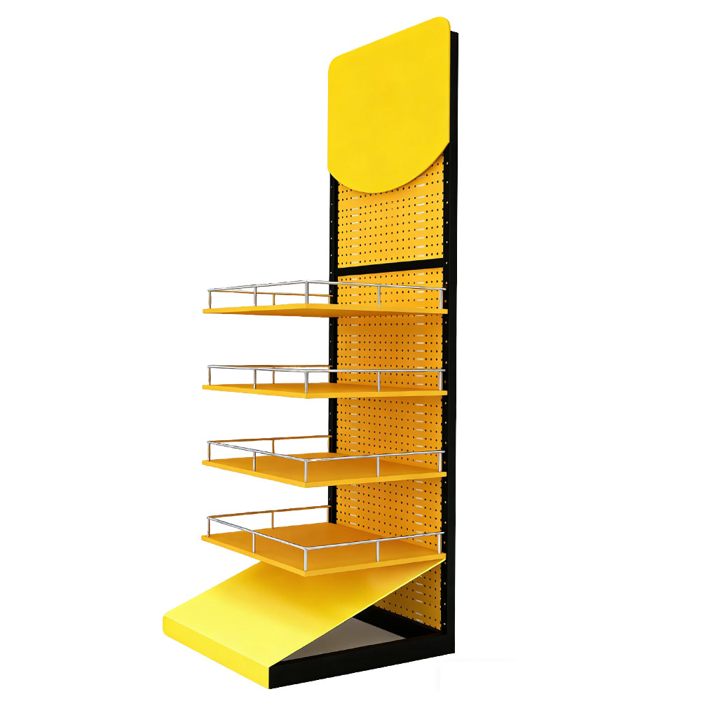 Custom Vertical Stepped Display Rack Commercial Store Metal Display ...