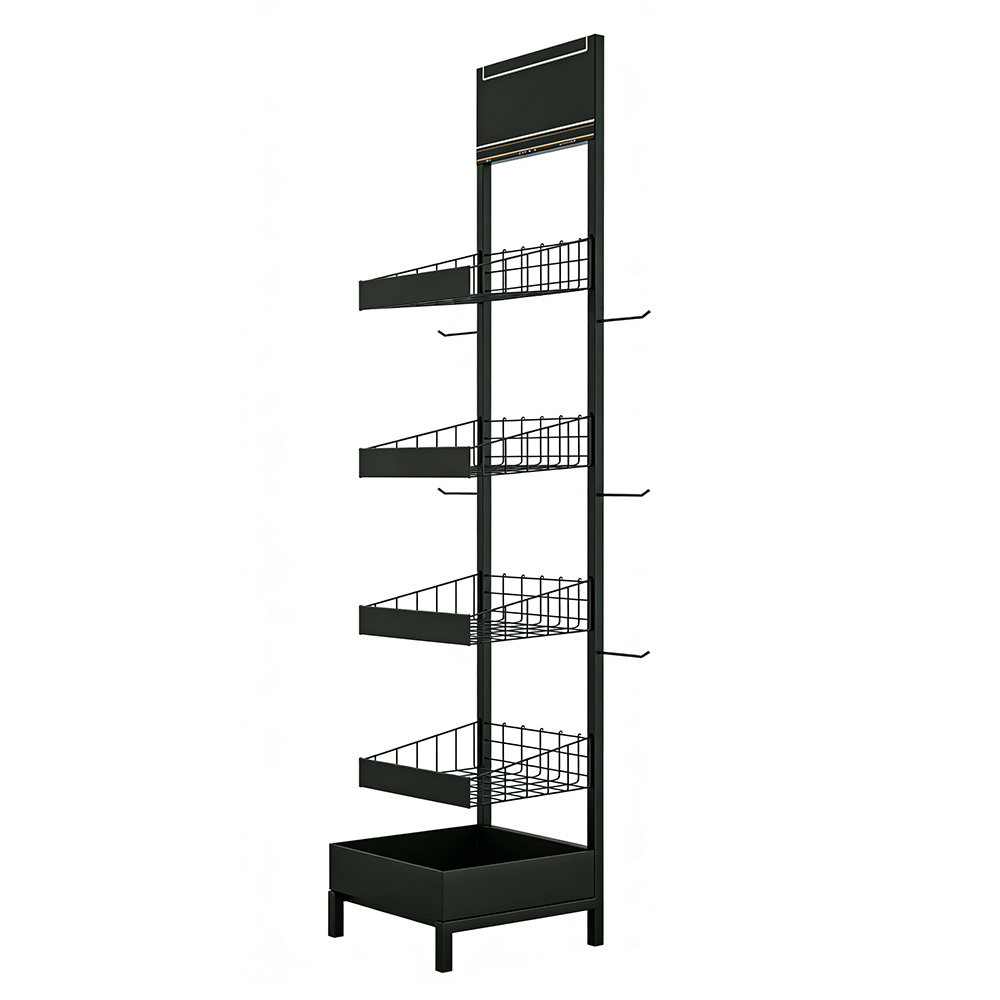 Custom Wire Metal Display Rack Supermarket Commodity Promotion Rack ...