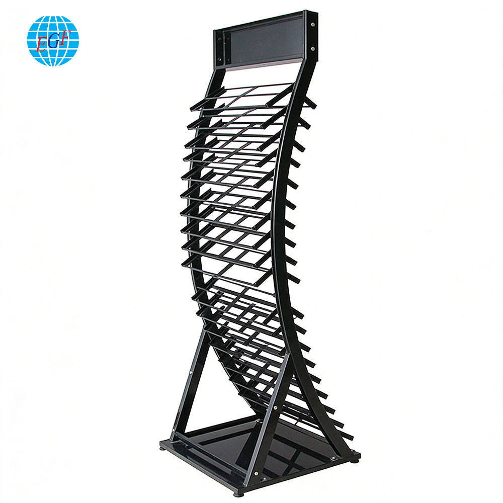 Side View of Tile Display Stand