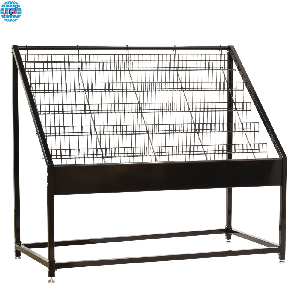 Black Display Rack for Vinyl Records