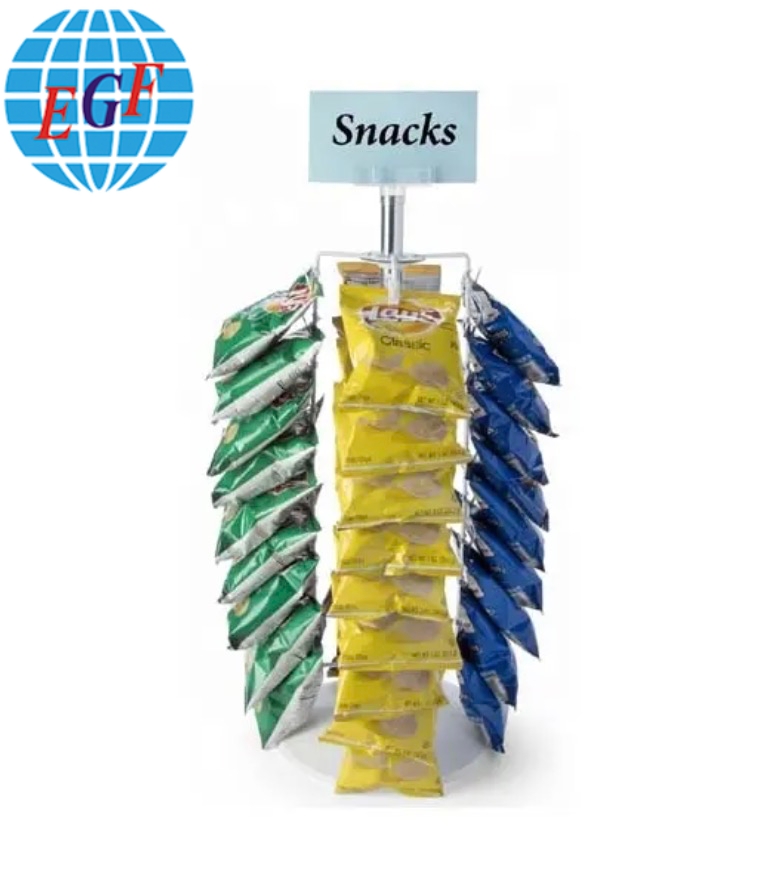 Rotating Counter Stands for Chips|36 Strip Displays|Spinner Racks Design