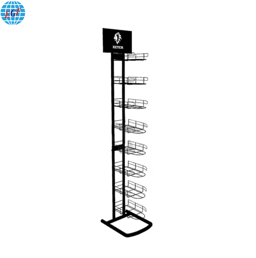 Custom Customized Cap Display Rack Hat Display Stand Retail Store Metal ...