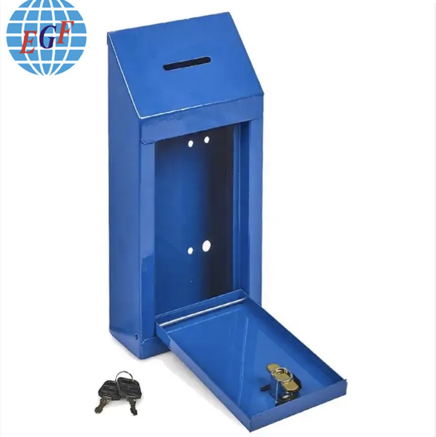 Easy Wall Mounting Metal Donation Box & Collection Box