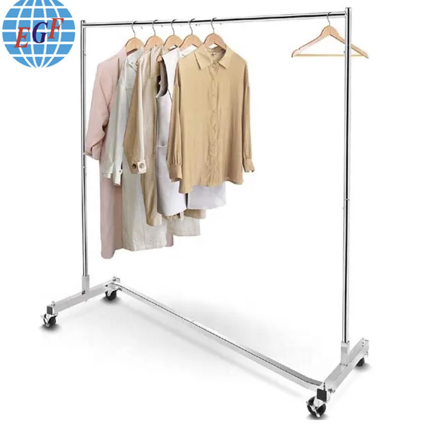 Heavy Duty Clothing Rolling Rack on Wheels Z- Base Rack Clothes Garment Rack|63" Extra Long Bar
