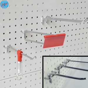 3 Styles Pegboard Hook for Retail Store Display, Customizable