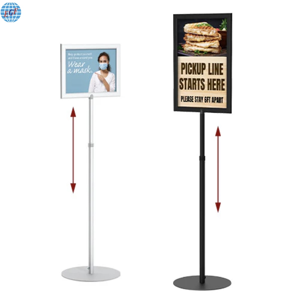 Customised Quick Slide-in Frame Design Sign Holder with Steel Base2