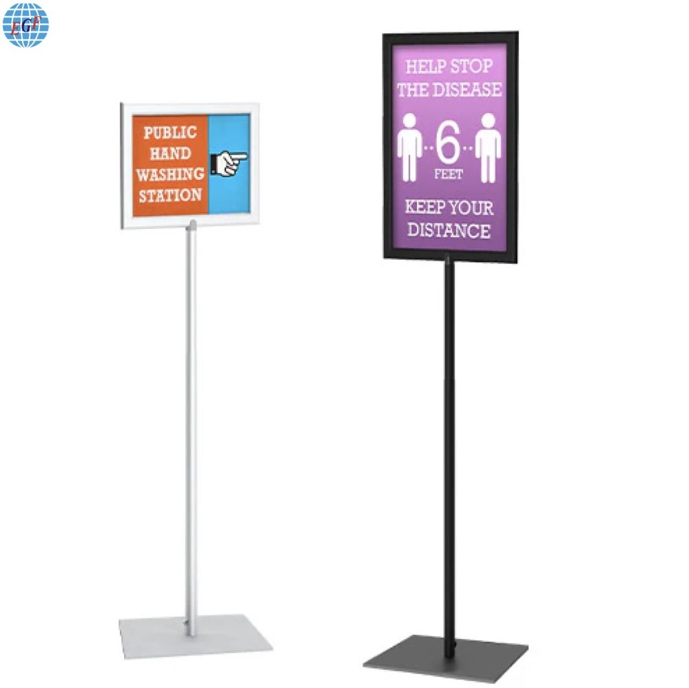 Customised Quick Slide-in Frame Design Sign Holder with Steel Base4
