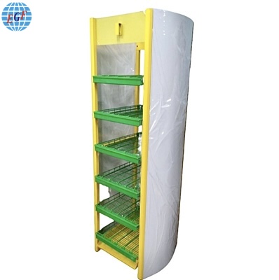 Customized Six-Tier Lemon Beverage Display Rack2