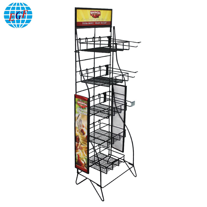Custom Collapsible 5 Tier Wire Floor Display Rack Manufacturer and ...
