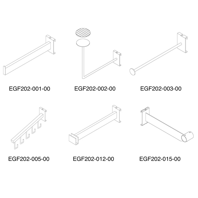 Custom High Quality Metal Gridwall Accessories for Retail Store