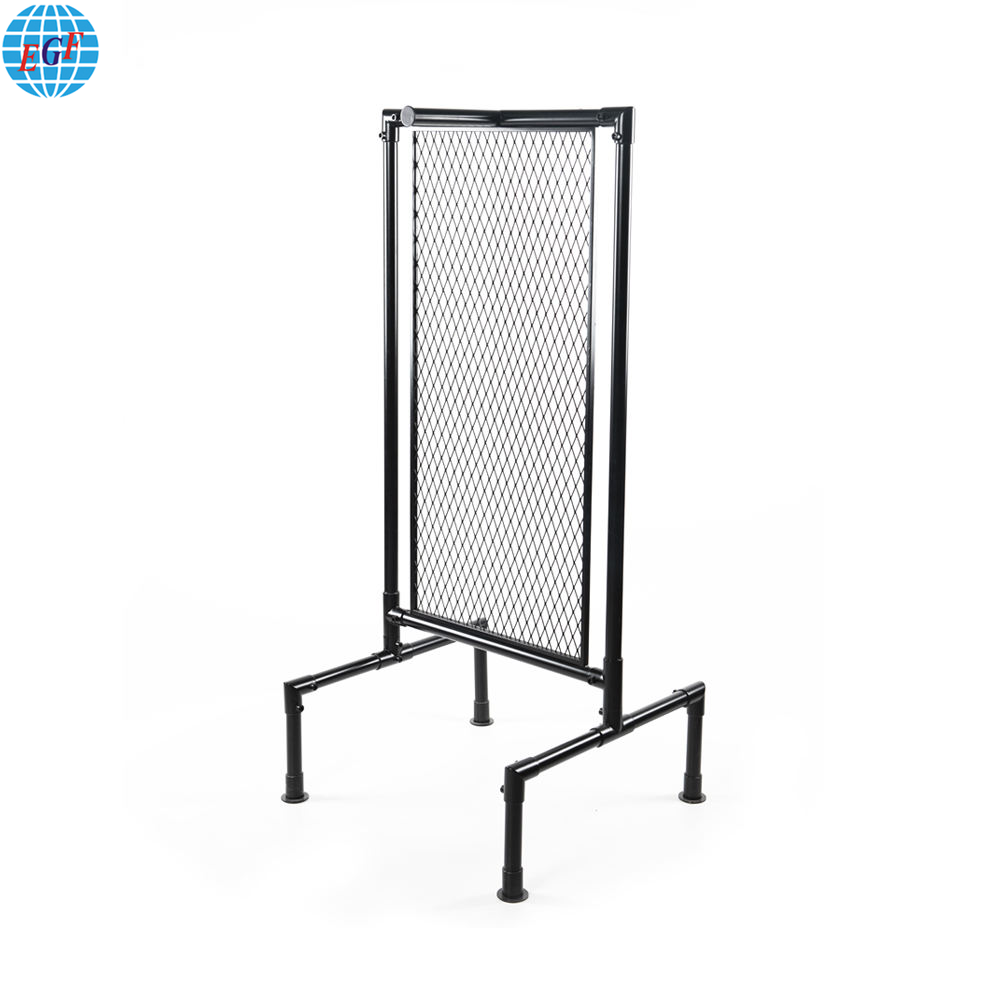 Factory Wholesale Cheap Sale Metal Garment Shop Floor Standing Hanging Clothes Rack Wire Mesh Display Stand