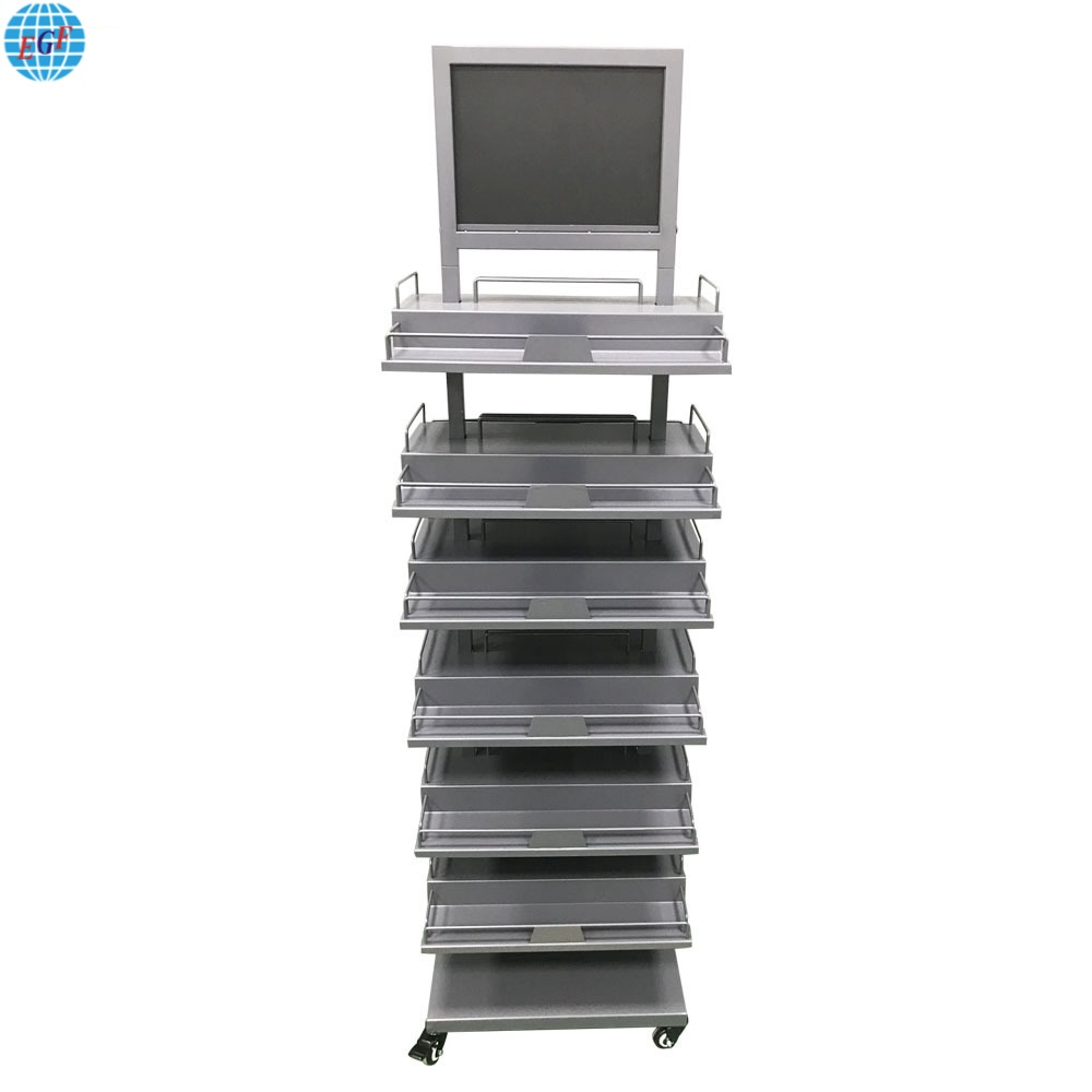Retail Store Pop Up Metal Wire Candy Shelves Floor Standing Display Rack 1