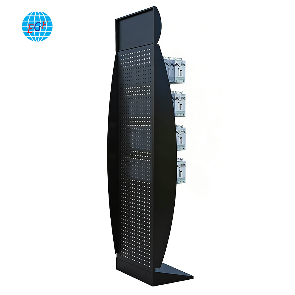 Side View of Display Rack