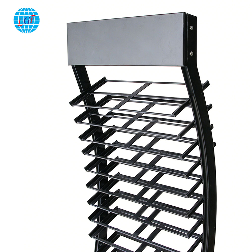 Detail View of Tile Display Stand